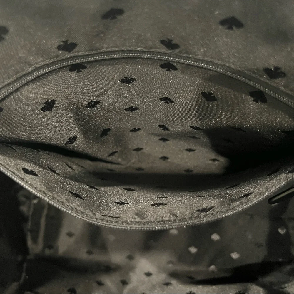 Kate Spade “Hayden” Sailing Stripe Top Zip Tote (Black/White) - Picture 8 of 8